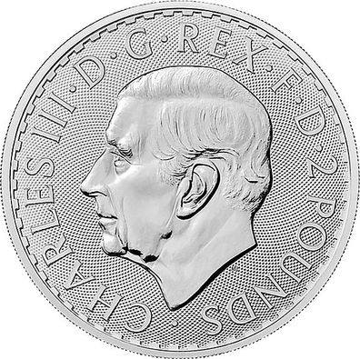 Großbritannien 2023 - Britannia - Charles III 1 Oz Silber*