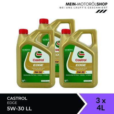 Castrol Edge 5W-30 LL 3x4 Liter