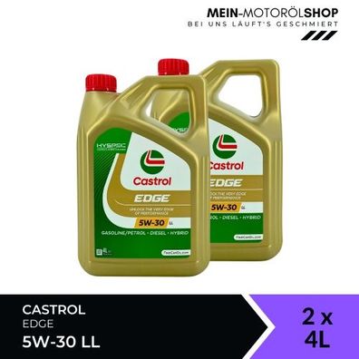 Castrol Edge 5W-30 LL 2x4 Liter