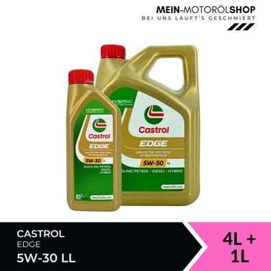 Castrol Edge 5W-30 LL 4 + 1 Liter