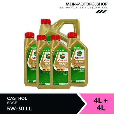 Castrol Edge 5W-30 LL 4 + 4 Liter