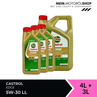 Castrol Edge 5W-30 LL 4 + 3 Liter