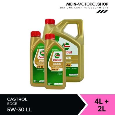 Castrol Edge 5W-30 LL 4 + 2 Liter