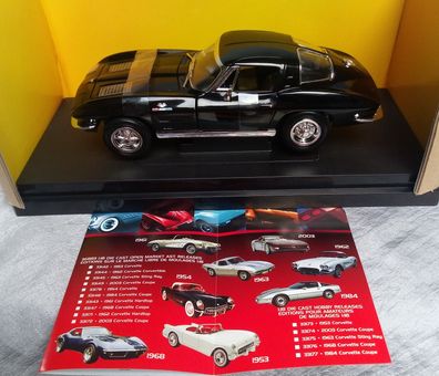 Corvette Sting Ray 1963 schwarz 50 Anniversary Colletion - Ertl / American Muscle