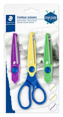 Staedtler 965-S BK-C Konturenscheren-Set Design Journey, 3er Set