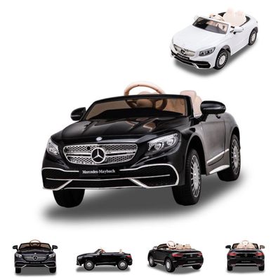 ES-Toys Kinder Elektroauto Mercedes S650 Maybach EVA-Reifen MP3 USB lizenziert