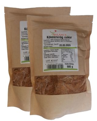 2 x 500g Kokosblütenzucker Kokoszucker natürlicher Zuckerersatz unraffiniert