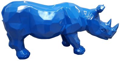 Figuren Abstrakt Statuen Skulptur Designer Loft Bunte Skulpturen Nashorn Neu