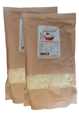 2 x 1 kg Hirsemehl im Zippbeutel glutenfrei Hirse Mehl