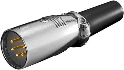 Mikrofonstecker - 5 Pin / XLR - Stecker - mit vergoldeten Kontakten und geschraubt