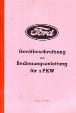 Bedienungsanleitung Ford V 8 3,6 ltr. Allrad, EGa, EGb, EGd, mit Einheitsfahrgestell