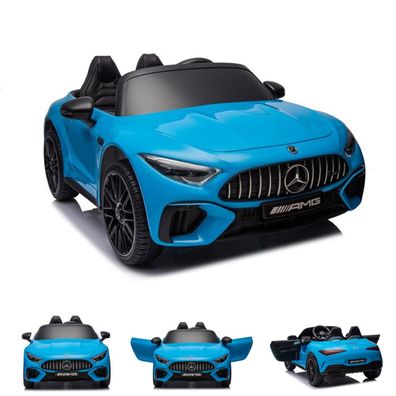 ES-Toys Kinder Elektroauto Mercedes SL63 AMG, 4 Motoren, Stoßdämpfer, EVA-Reifen