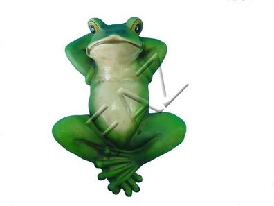 Design Frosch Figur Garten Statue Skulptur Figuren Skulpturen Dekoration C377