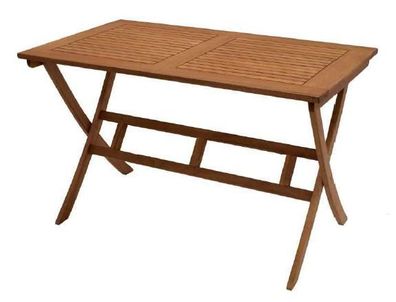 Klapptisch Holztisch 120x70x74cm aus Eukalyptusholz