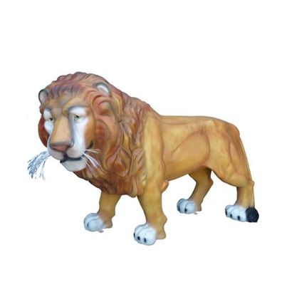 Garten Dekoration Zoo Löwe Statue Figur Deko Statuen Skulptur Figuren 210Cm Neu