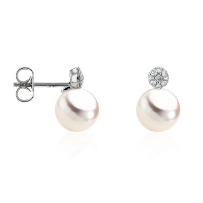 Luna-Pearls - 312.1528 - Ohrstecker - 585 Weißgold - Akoyaperle 7.5-8mm