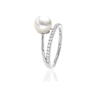 Luna-Pearls - 005.1005 - Ring - 585 Weißgold - Akoya-Zuchtperle 7.5-8mm