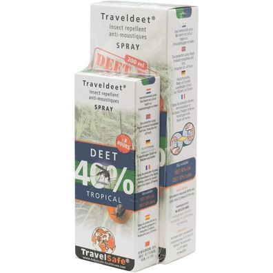 Travelsafe - TSPP02 - Insektenschutzspray-Set - TravelDeet - Diethyl-m-Toluamid 40