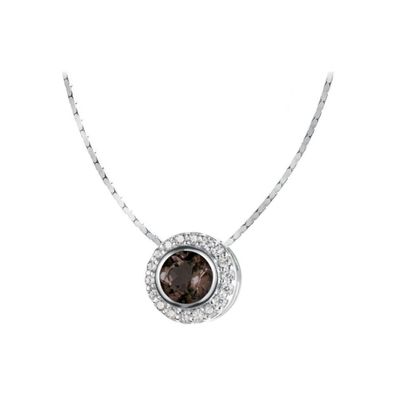 Jacques Lemans - Kette Sterlingsilber mit Smoky Quarz - SE-C105C