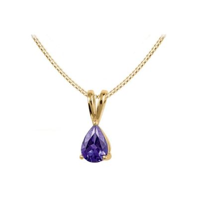 Jacques Lemans - Kette Sterlingsilber vergoldet mit Amethyst - SE-C111I