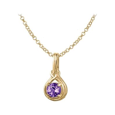 Jacques Lemans - Kette Sterlingsilber vergoldet mit Amethyst - SE-C107L