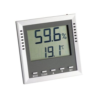 TFA - Digitales Thermo-Hygrometer KLIMA GUARD - 30.5010 - silber/grau