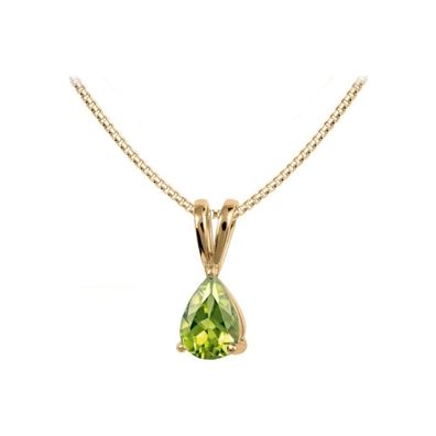 Jacques Lemans - Kette Sterlingsilber vergoldet mit Peridot - SE-C111H