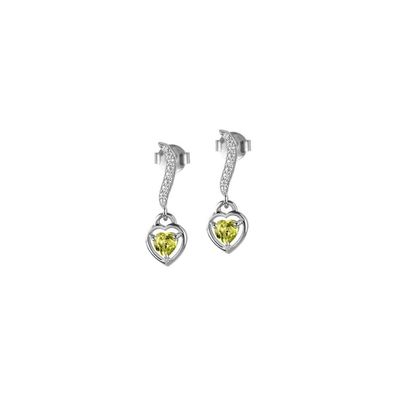 Jacques Lemans - Ohrstecker Sterlingsilber mit Peridot - SE-O120B