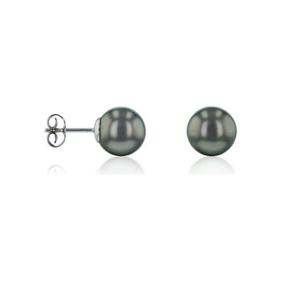 Luna-Pearls - HS1054 - Ohrstecker - 750 Weißgold - Tahiti-Zuchtperle