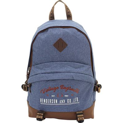 F23 - Rucksack, F23 Heritage, Polyester, blau meliert 30035-5