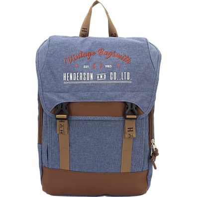 F23 - Rucksack, F23 Heritage, Polyester, blau meliert 30036-5