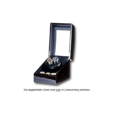 Portax - 1002323004 - Uhrenbeweger - für 2 Uhren - Ebony Wurzelholz - Eleganza