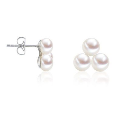 Luna-Pearls - 315.0459 - Ohrstecker - Damen - 925er Silber rhodiniert