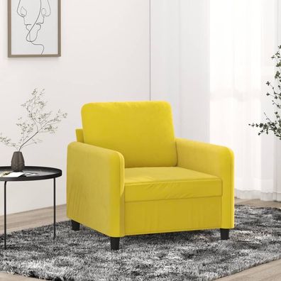 Sessel Gelb 60 cm Samt