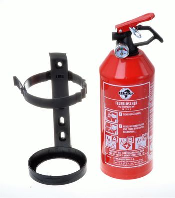 Feuerlöscher ABC 1kg mit Halterung Werkstatt Autozubehör Sicherheit Filmer 17990