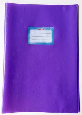 Herlitz 5204094 Heftumschlag, DIN A4, violett, baststruktur