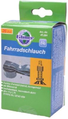 Filmer 45.291 Fahrradschlauch 26 x 1 3/8 - 1,75 Dunlop - Schlauch für 26" Fahrrad