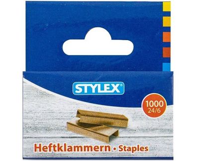 Stylex 31100 Heftklammern, 24/6, 1000 Stück