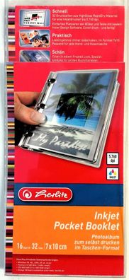 Herlitz Photoalbum zum selbst drucken 16 Blatt 7 x 10 cm