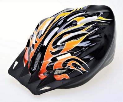 Filmer 46606 Fahrrad Schutzhelm - M/L (55-59cm) Helm für Radfahrer - flame