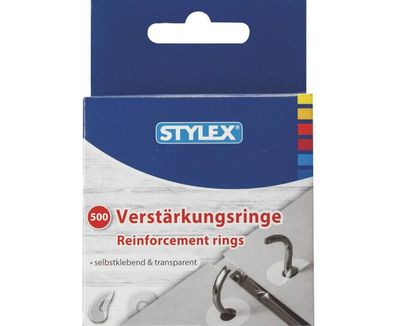 Stylex 31070 Lochverstärkungsringe selbstklebend 500 Stück transparent