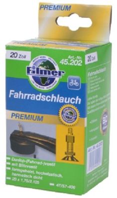 Filmer 45.202 Fahrradschlauch 20 x 1,75/2,125 Dunlop - Schlauch für 20" Fahrrad