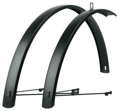 SKS EDGE AL - 28" 46mm Schutzblech-Set Aluminium schwarz matt