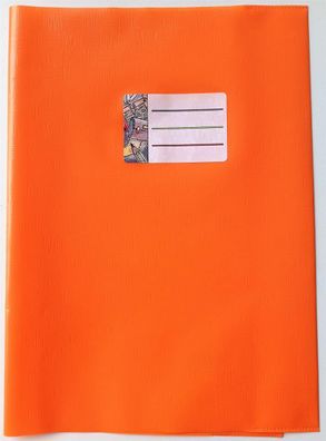 Herlitz 5204060 Heftumschlag, DIN A4, orange, baststruktur