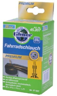 Filmer 45.207 Fahrradschlauch 28 x 1 5/8 x 1 3/8x1,75 Dunlop - Schlauch 28" Rad