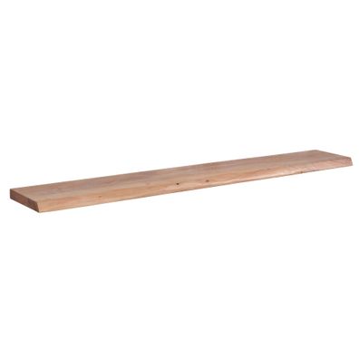 Wohnling Wandregal Baumkante Akazie Holz Design Schweberegal 160 cm Regal Massiv