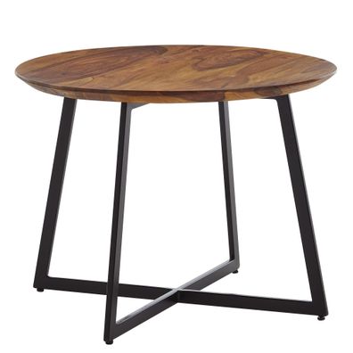 Wohnling Couchtisch Sofatisch Massivholz 60x60x45 cm Wohnzimmertisch Tisch Rund