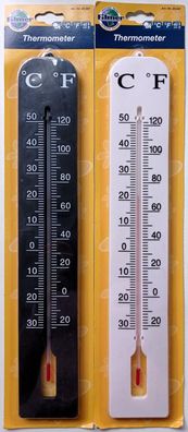 Filmer 25087 Kunststoff Thermometer weiß/schwarz oder schwarz/weiß - 40 cm Höhe