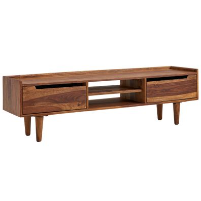 Wohnling TV Schrank 145x43x35 cm Lowboard Holz Fernsehkommode Fernsehschrank