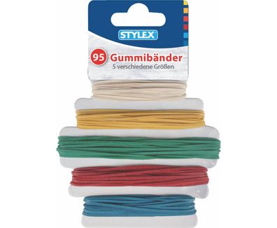 Stylex 31321 Gummibänder 95 Stück 5 verschiedene Größen